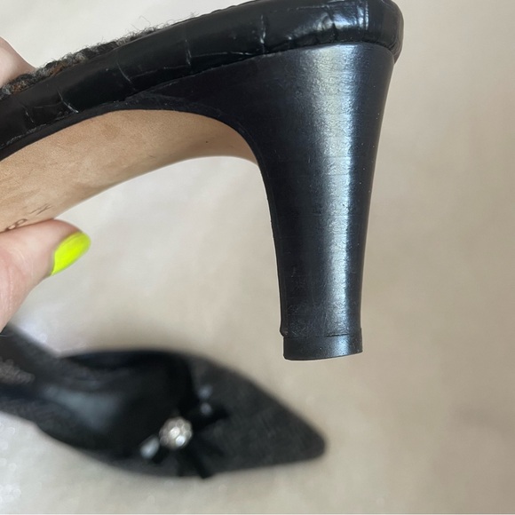 y2k Brighton Tweed Embellished Kitten Heel Mules ✨ - Picture 7 of 10